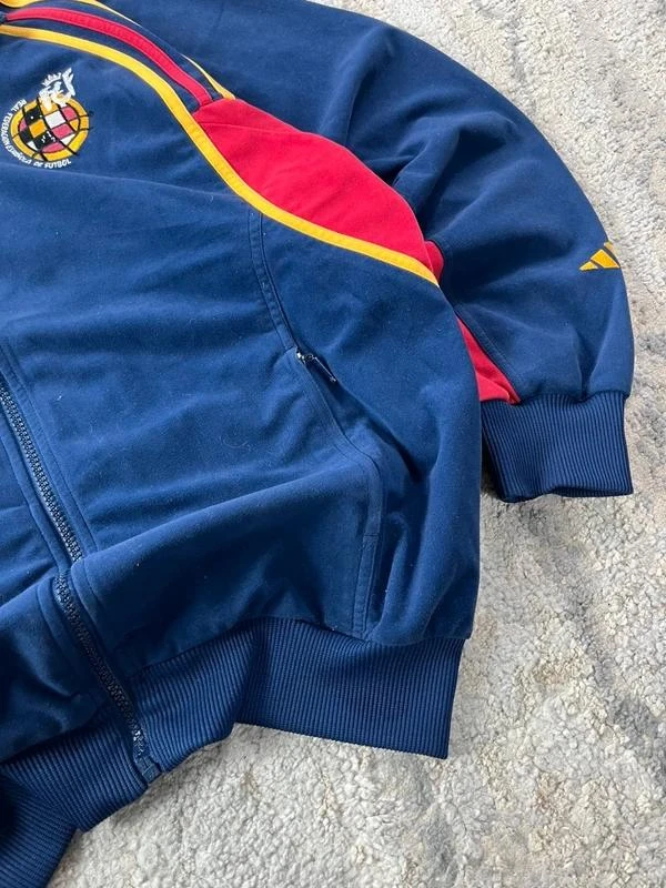 Conjunto de Fato de Treino adidas Away Football Vintage Espanha 1999-2000s Tamanho G – photo 7